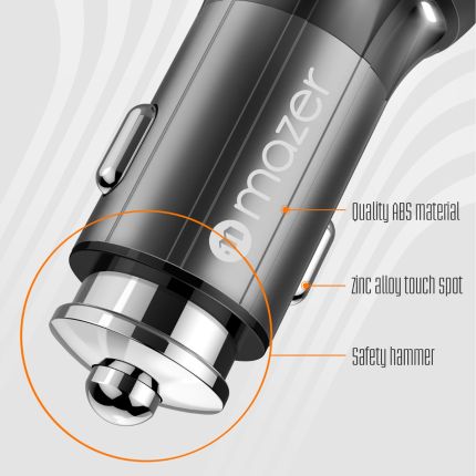 Mazer Infinite BOOST Dual QC3.0 36W Car Charger 