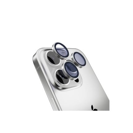 Mageasy Lenz Sapphire Camera Lens Protector for iPhone 16 Pro/ Pro Max - Titanium White