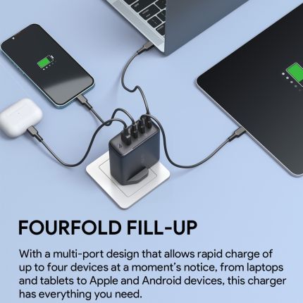 Aukey PA-B7S Omnia ll 100W 4-Port USB C Laptop Charger