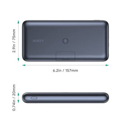 Aukey PB-WL03S 20W PD SCP QC 3.0 20000mAh Wireless Power Bank