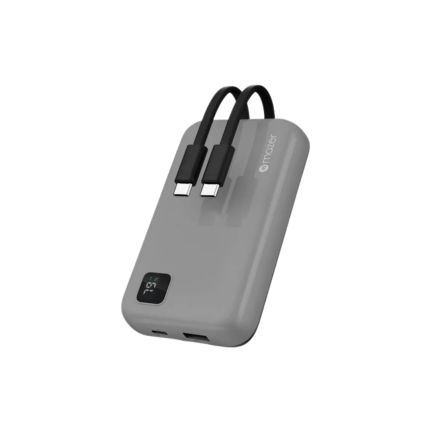 Mazer PowerCharge Link 1020 10,000mAh PD20W (Built-in Dual USB C Cables) Power Bank