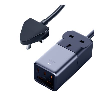 Aukey PU-A3 75W 1 AC Outlets &amp; 5 USB Ports Desktop Charger