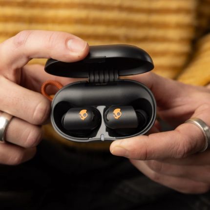 Skullcandy Sesh ANC Active Noise Canceling True Wireless Earbuds - Black Orange