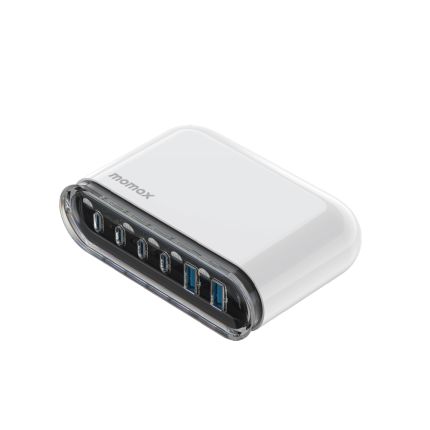 Momax 1-Charge Flow+ 6-Port 120W GaN Desktop Charger UM55