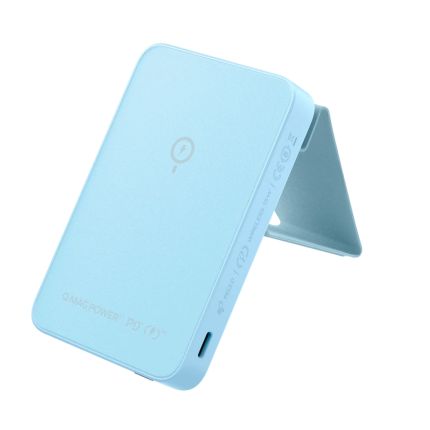 Momax Q.Mag Power 9 Magnetic Wireless Charging Power Bank with Stand 5000mAh