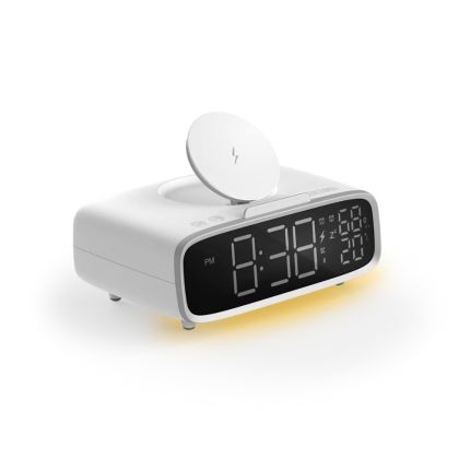 Momax Q.Clock5 Digital Clock with Wireless Charging