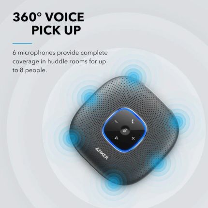Anker PowerConf Bluetooth Speakerphone with 6 Microphones