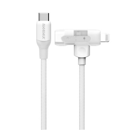 Momax 1-Link Flow Duo 2-in-1 USB-C to Lightning Braided Cable 1.5m DL56