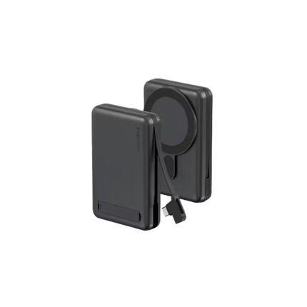 Energea MagPac Pro+ 10000mAh Qi2 MagSafe Power Bank with Built-In Cable &amp; Stand