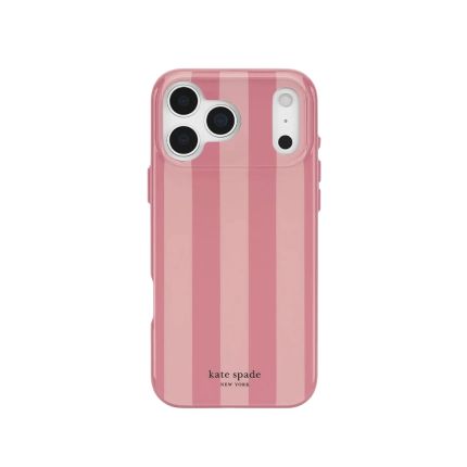 kate spade NEW YORK Stripe Rose Coral MagSafe for iPhone 18 Pro Series