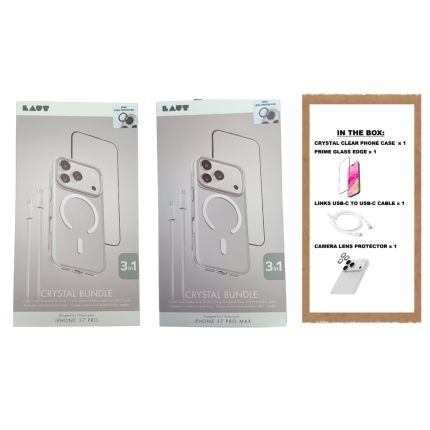LAUT Crystal Bundle Set For iPhone 17 Series